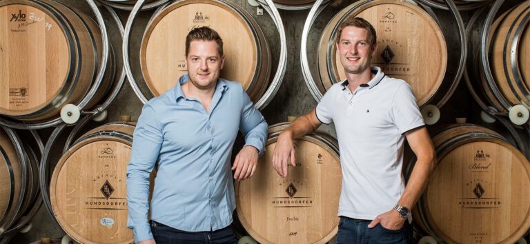 Im Weinkeller des Weinguts Hundsdorfer